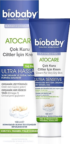 BioBaby Atopik Ciltler İçin 100 ml Bakım Kremi