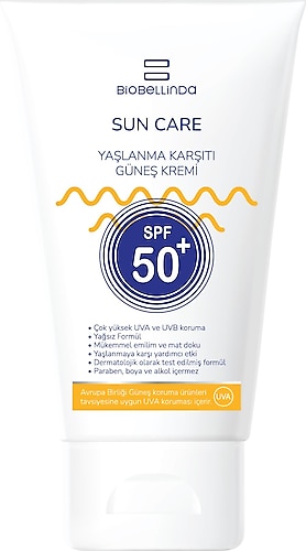 BioBellinda Yaşlanma Karşıtı 50 Faktör Güneş Kremi 50 ml