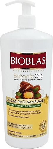 Bioblas Botanic Oils Argan Yağlı Saç Dökülmesine Karşı Şampuan 1000 ml