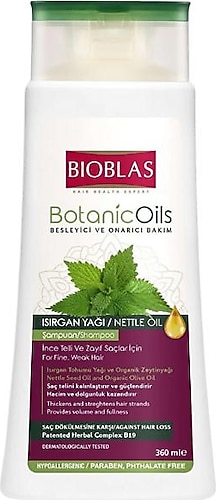Bioblas Botanic Oils Isırgan Yağlı Saç Dökülmesine Karşı Şampuan 360 ml