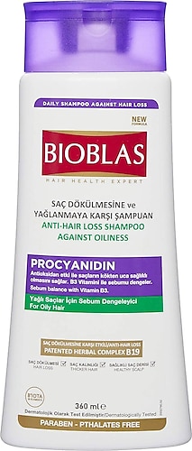 Bioblas Procyanidin Yağlı Saçlar için Dökülme Karşıtı Şampuan 360 ml