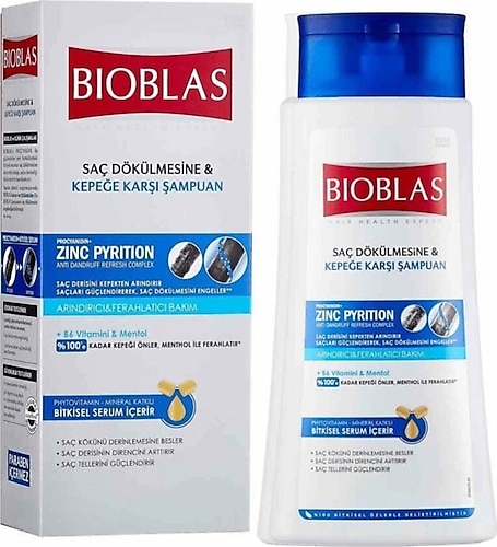 Bioblas Zinc Pyrition Kepeğe ve Saç Dökülmesine Karşı Şampuan 360 ml