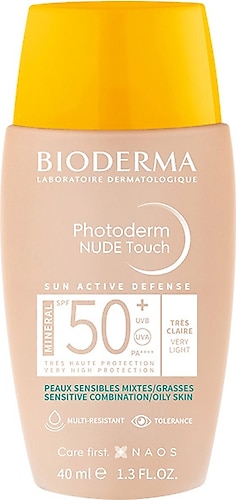 Bioderma Photoderm Nude Touch Very Light 50 Faktör Renkli Güneş Kremi 40 ml