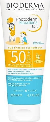 Bioderma Photoderm Pediatrics Lait 50 Faktör Bebek ve Çocuk Güneş Kremi 200 ml