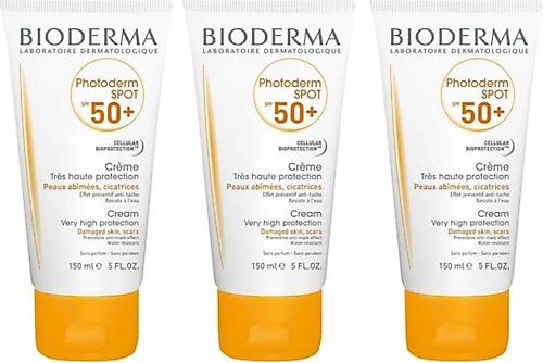 Bioderma Photoderm Spot Leke Karşıtı 50 Faktör Güneş Kremi 150 ml 3 Adet