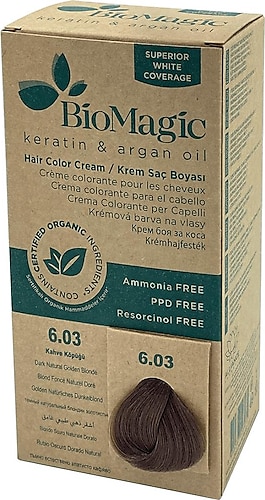 BioMagic Doğal Saç Boyası Kahve Köpüğü No: 6.03