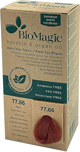 BioMagic Doğal Saç Boyası Tarçın No: 77.66