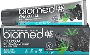 Biomed Charcoal Beyazlatıcı Florürsüz Diş Macunu 100 gr