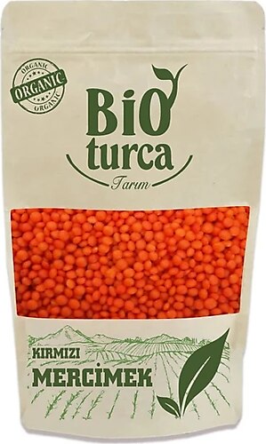 bioturca Glutensiz Organik Kırmızı Mercimek 500 G