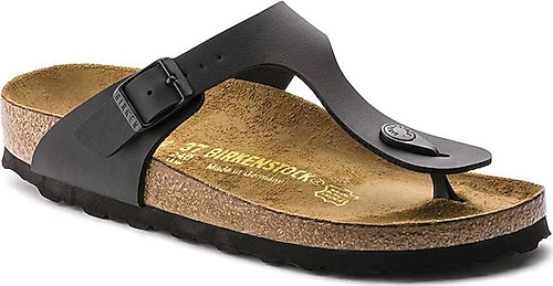 Birkenstock Gizeh Birko-Flor Siyah Parmak Arası Terlik 043691