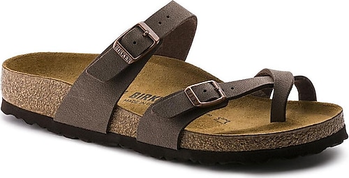 Birkenstock Mayari Birko-Flor Kahverengi Parmak Arası Terlik 071061