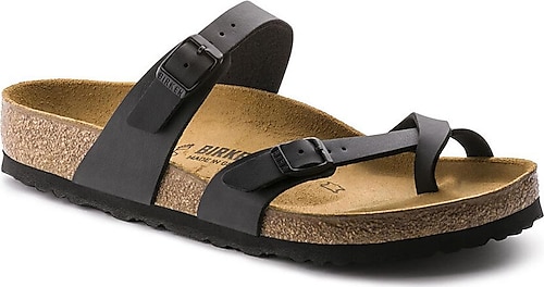 Birkenstock Mayari Birko-Flor Siyah Parmak Arası Terlik 071791