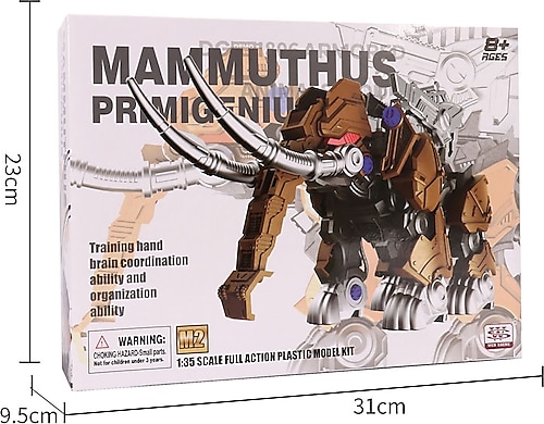 Birlik Oyuncak Pilli Mekanik Söktak Dinazor Kanatlı Mammuthus Kahverengi