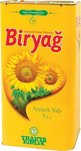 Biryağ Ayçiçek Yağı 5 lt Teneke