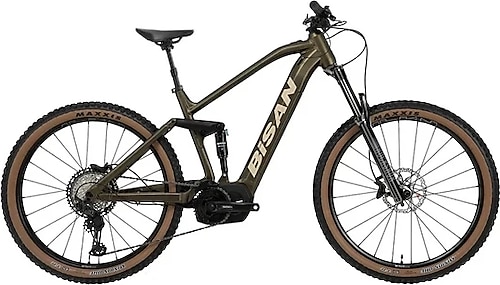 Bisan Python-Xt Hd Fren Deore 12 Vites 29 Jant Elektrikli Dağ Bisikleti Yeşil Krem 43 Kadro