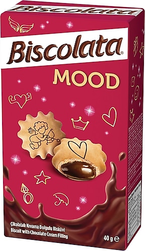 Biscolata Mood Sütlü Çikolatalı Krema Dolgulu Bisküvi 40 gr