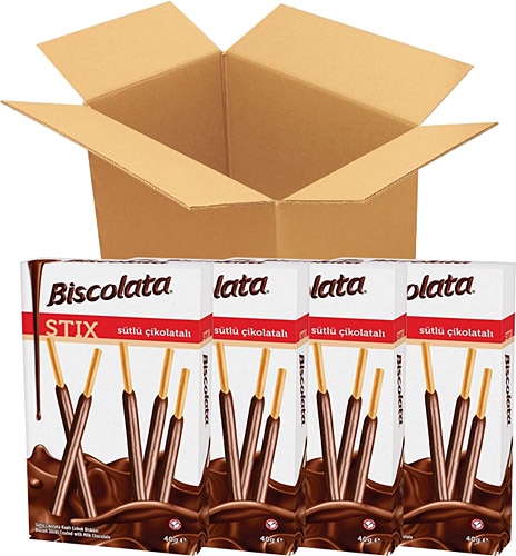 Biscolata Stix Sütlü Çikolatalı 40 gr 16'lı