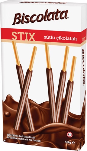 Biscolata Stix Sütlü Çikolatalı 40 gr
