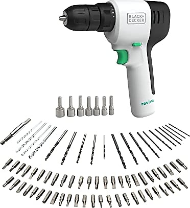 Black+Decker reviva 12 V akülü matkap REVDD12A80 (sürdürülebilir matkap%50 geri dönüştürülmüş plasti