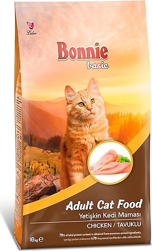 Bonnie Chicken Tavuklu 10 kg Yetişkin Kedi Maması
