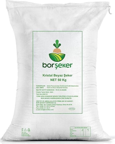 Bor Şeker Toz Şeker 50 kg
