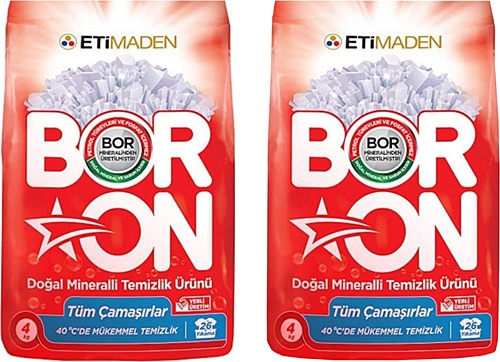 Boron Beyazlar için 4 kg 2'li Toz Deterjan