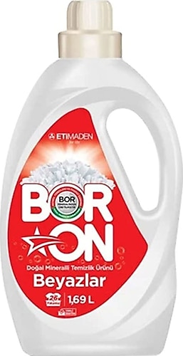 Boron Doğal Temizlik 1.69 lt 26 Yıkama Beyazlar için Sıvı Deterjan