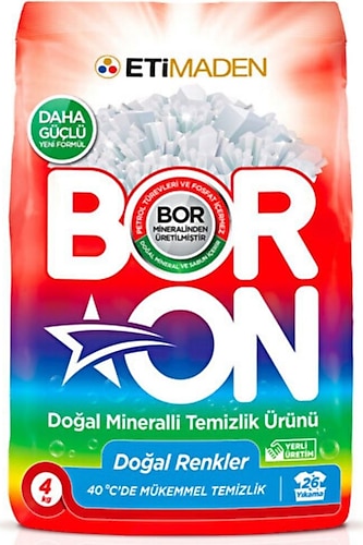 Boron Renkliler için 4 kg Toz Deterjan