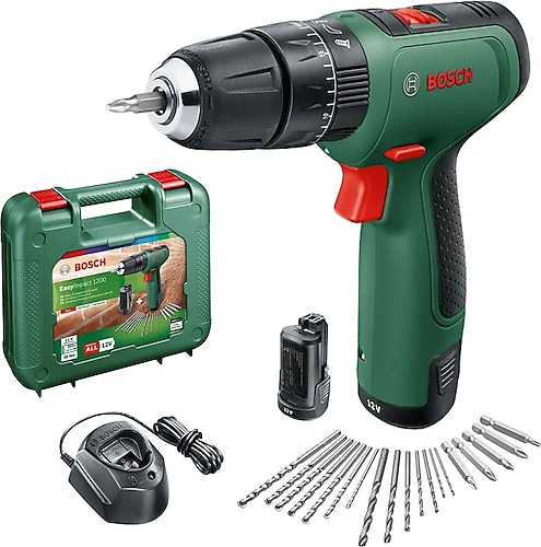 Bosch EasyImpact 1200 12 V 1.5 Ah Çift Akülü Darbeli Matkap