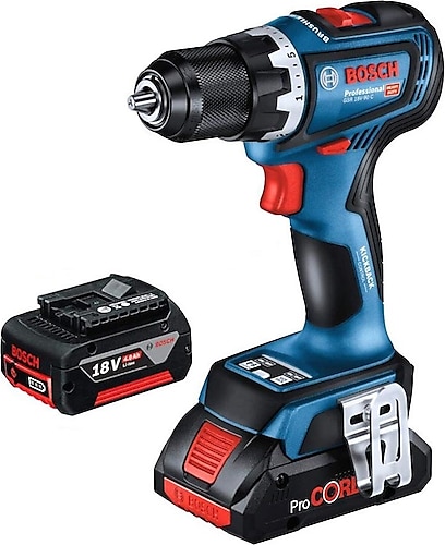 Bosch GSB 18V-90 C Çift Akülü 5 Ah Darbeli Matkap