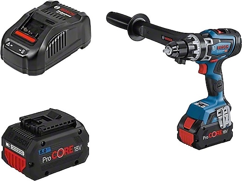 Bosch GSR 18V-150 C Çift Akülü 8 Ah Vidalama Makinesi