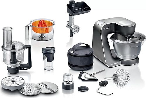 Bosch h Serie 4 Mutfak Makinesi MUM 5 1000 W Siyah, Gümüş