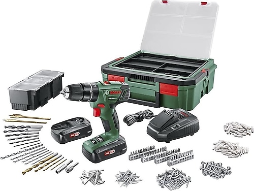 Bosch PSB 1800 Li-2 SystemBox 241 Parça Çift Akülü Vidalama Makinesi