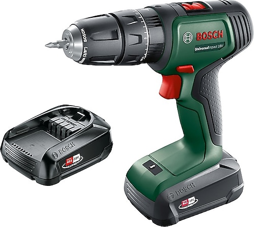 Bosch Universalimpact 18 V Çift Akülü 1.5 Ah Darbeli Matkap