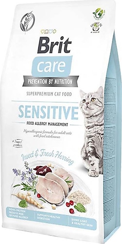 Brit Care Sensitive Böcekli ve Ringa Balıklı 7 kg Yetişkin Kedi Maması