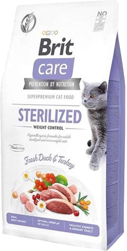 Brit Care Sterilised Weight Control Ördekli 7 kg Kısırlaştırılmış Yetişkin Kedi Maması