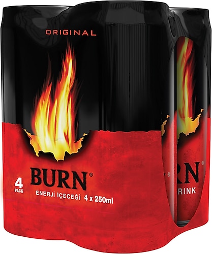 Burn 250 ml 4'lü Paket Enerji İçeceği