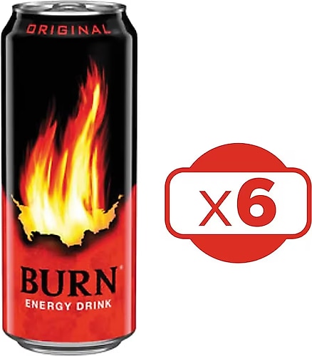 Burn Enerji İçeceği 500 ml. (6'lı)