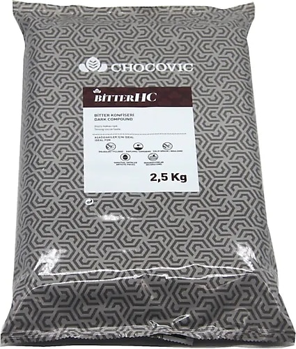 Callebaut Chocovic 2.5 kg Bitter Konfiseri Çikolata