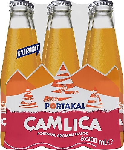 Çamlıca Portakal Gazoz 200 ml 6'lı