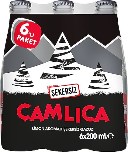 Çamlıca Şekersiz Gazoz 6x200 ml