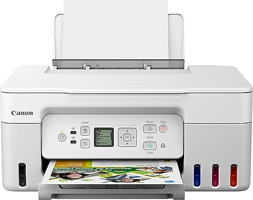 Canon Pıxma Çok Fonksiyonlu Renkli Mürekkep Tanklı Beyaz Yazıcı/tarama Fotokopi/wifi (