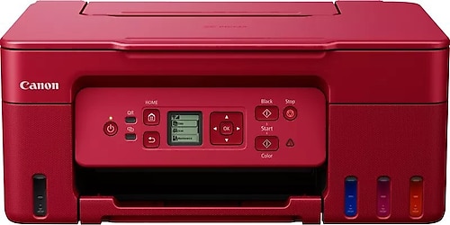 Canon Pixma G3470 Kırmızı Wi-Fi + Tarayıcı + Fotokopi Tanklı Çok Fonksiyonlu Mürekkep Püskürtmeli Yazıcı