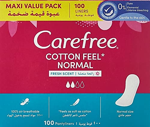 Carefree Cotton Feel Normal Parfümlü Günlük Ped 100'lü