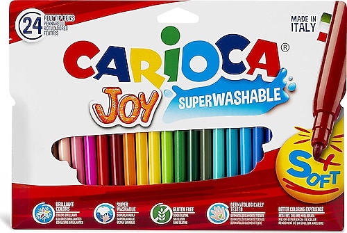 Carioca Joy Süper Yıkanabilir 24'lü Keçeli Kalem Seti