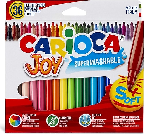 Carioca Joy Süper Yıkanabilir 36'lı Keçeli Kalem Seti