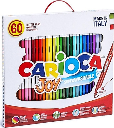 Carioca Joy Süper Yıkanabilir 60'lı Keçeli Kalem Seti