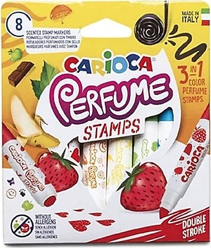 Carioca Perfume Kokulu Damgalı 8'li Jumbo Keçeli Kalem Seti
