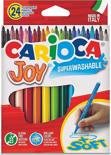 CARIOCA Süper Yıkanabilir Keçeli Boya Kalemi 24'lü