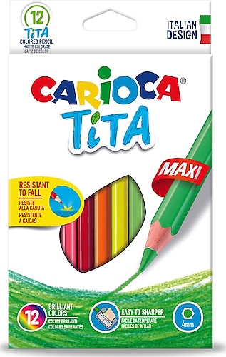 Carioca Tita Maxi 12'li Kuru Boya Seti